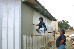 Insulated metal panel construction